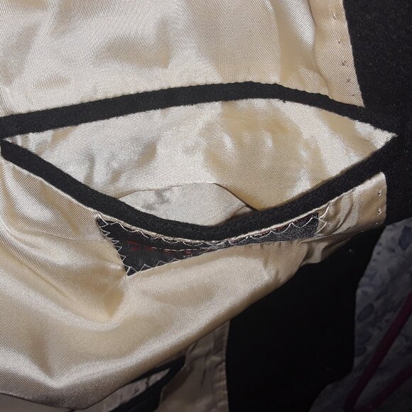 Fioravanti Studio New York mens large black 100% cashmere w/gold satin lining - Picture 7 of 10